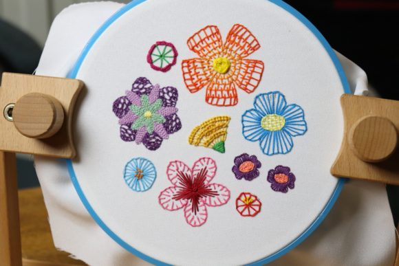 Download Embroidered Florals: Exploring Blanket Stitch - Floral Collection
