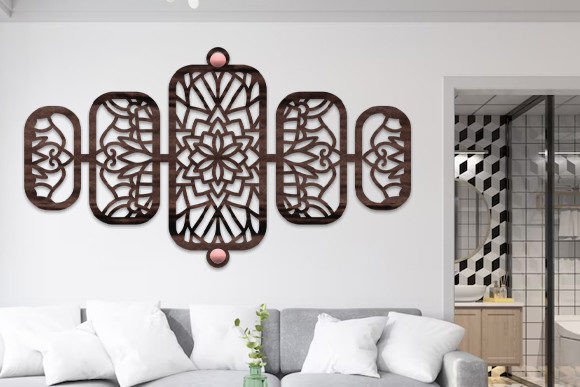 Download Laser Cut Wall Art Mandala Panel Svg - Laser cut Collection