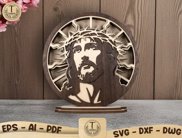 Download Layered Jesus Laser Cut File SVG - Laser cut Collection