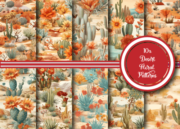 Download Desert Oasis Floral Patterns Collection - Floral patterns Collection