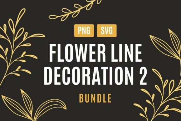 Download Floral Line Decoration Set 02 - Floral Collection