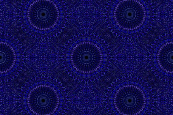 Download Dark Blue Seamless Floral Mandala Pattern - Floral Collection