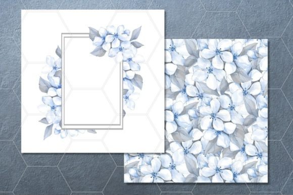 Download Blue Flowers. Delicate Set - Delicate Collection
