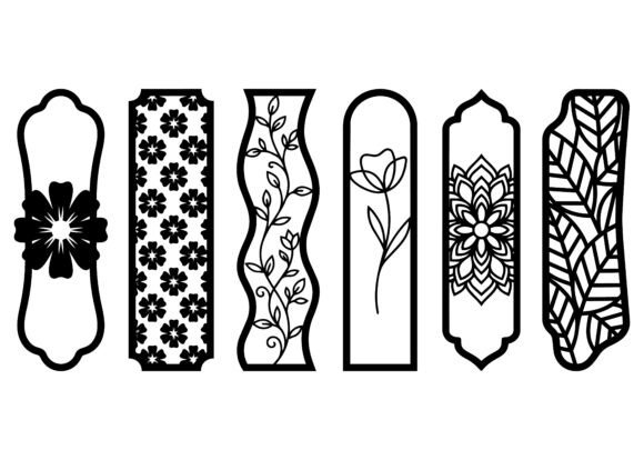 Download Minimal Floral Bookmark EPS Bundle - Floral Collection