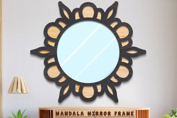 Download Laser Cut Mandala Mirror Frame Svg - Laser cut Collection
