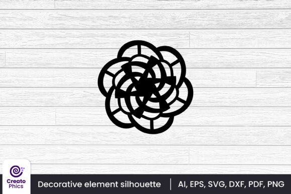 Download Floral Element Silhouette Decorative SVG - Floral Collection