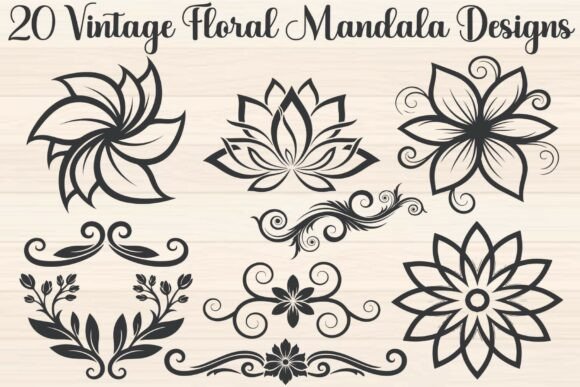 Download Vintage Floral Mandala - Floral Collection