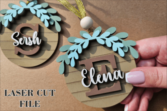 Download Christmas Round Ornament Laser Cut - Laser cut Collection