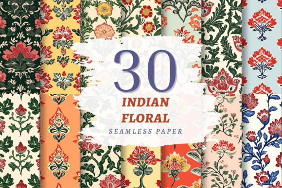 Download Indian Florals Seamless JPEG - Floral Collection