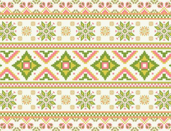 Download Ethnic Floral Embroidery Pattern - Floral Collection