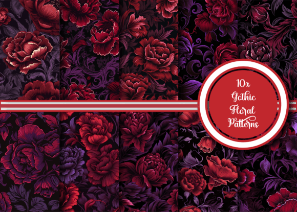 Download Gothic Floral Patterns Collection - Floral patterns Collection
