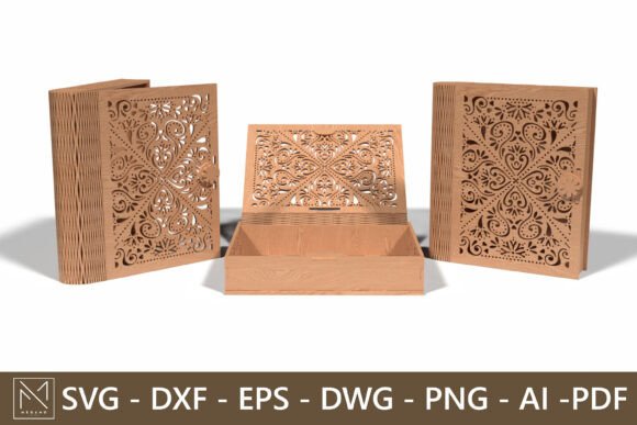 Download Ornamental Pattern Laser Cut Wooden Box - Laser cut Collection