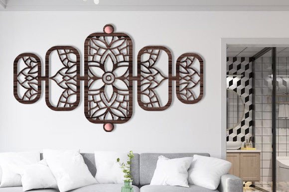 Download Laser Cut Wall Art Mandala Panel Svg - Laser cut Collection