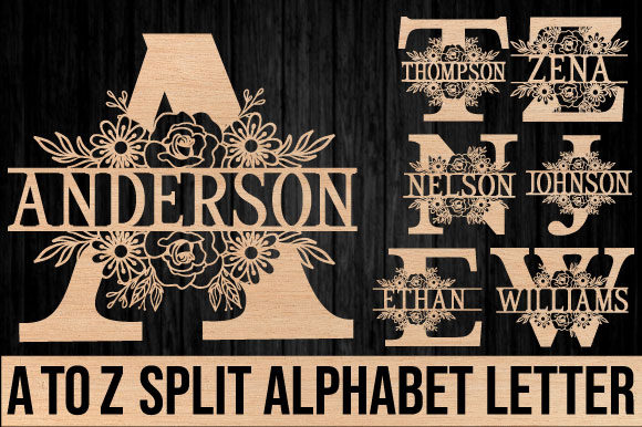 Download Alphabet Monogram Letter Laser Cut - Laser cut Collection