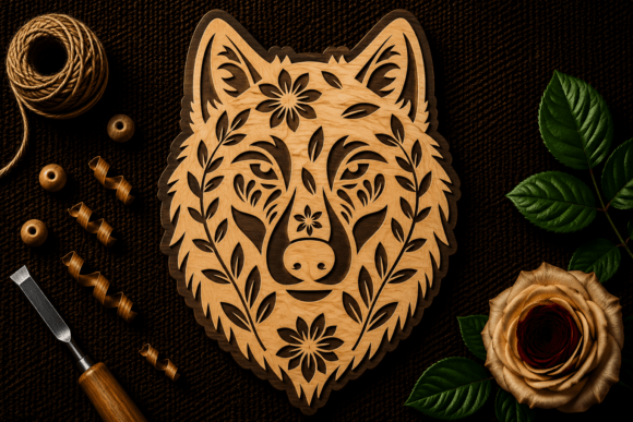 Download Wolf Head Mandala Art Laser Cut SVG File - Laser cut Collection