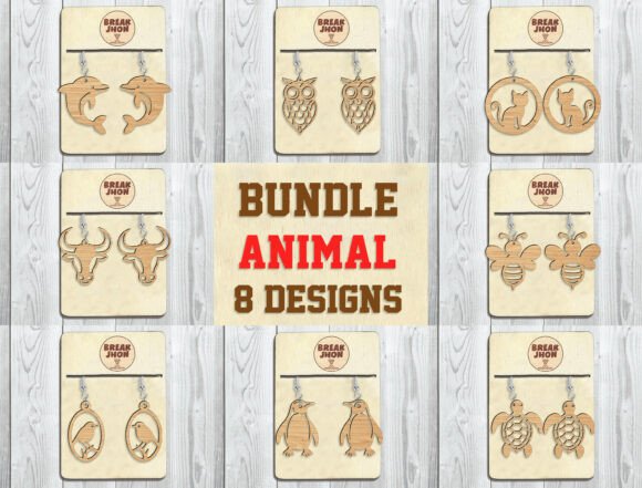 Download Animal Earrings Wood Laser Cut Svg - Laser cut Collection