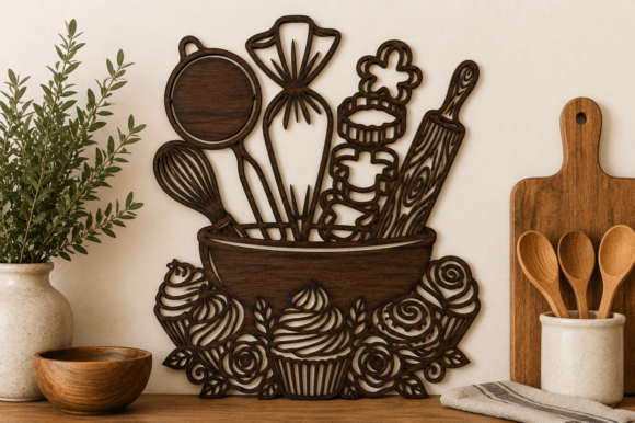 Download Kitchen Wall Decor SVG Laser Cut File - Laser cut Collection