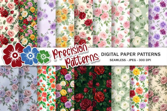 Download Impressionist Rose Floral Patterns - Floral patterns Collection