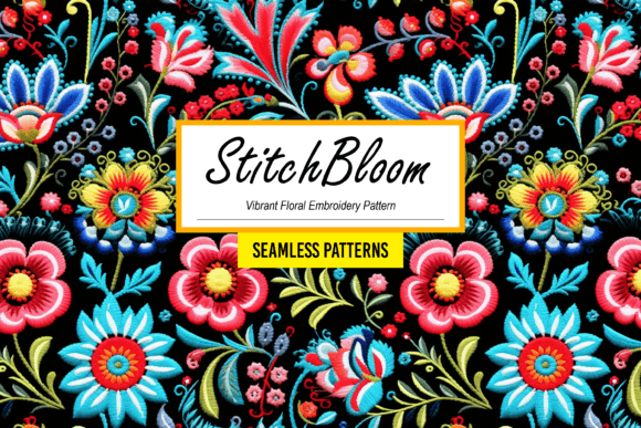 Download StitchBloom - Floral Embroidery Pattern - Floral Collection