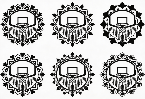 Download Basketball Mandala Dreamcatcher SVG - Mandala dreamcatcher Collection