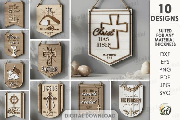Download Christian Flags Bundle Laser Cut - Laser cut Collection