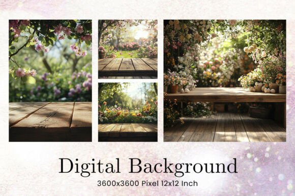 Download Floral Wedding Studio Backdrop Overlays - Floral Collection