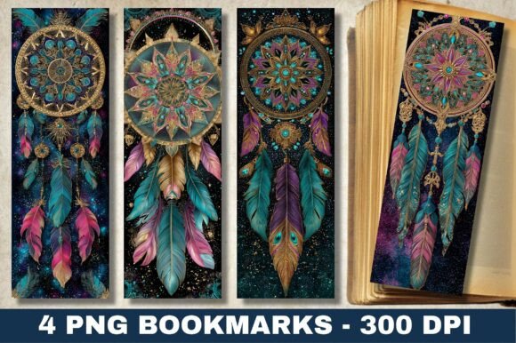 Download Mandala Dreamcatcher Blue Teal Bookmark - Mandala dreamcatcher Collection