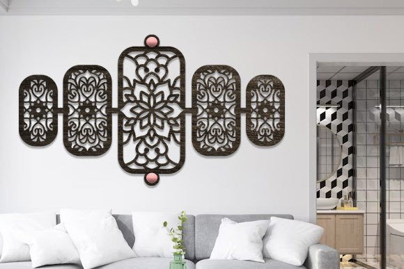 Download Laser Cut Wall Art Mandala Panel Svg - Laser cut Collection