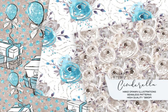 Download Cinderella Papers, Floral Patterns - Floral patterns Collection