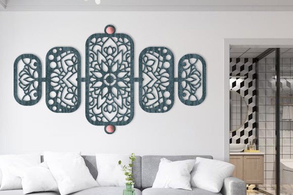 Download Laser Cut Wall Art Mandala Panel Svg - Laser cut Collection