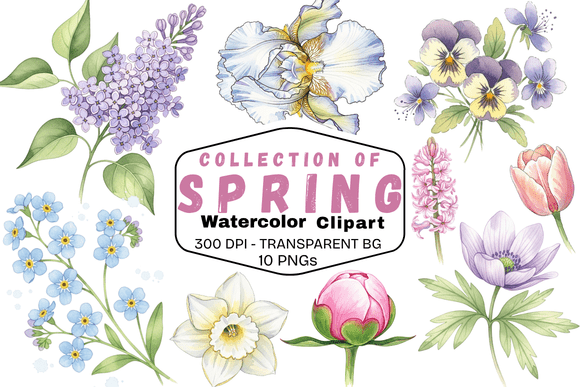 Download Delicate Spring Watercolor Florals - Delicate Collection