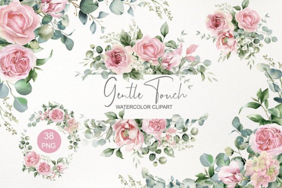 Download Pink Floral Clipart. Watercolor Flowers - Floral Collection