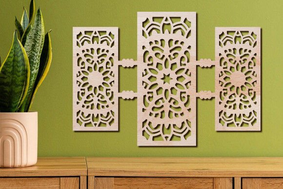Download Laser Cut Wall Art Mandala Panels - Laser cut Collection