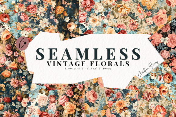Download Seamless Vintage Floral Patterns - Floral patterns Collection