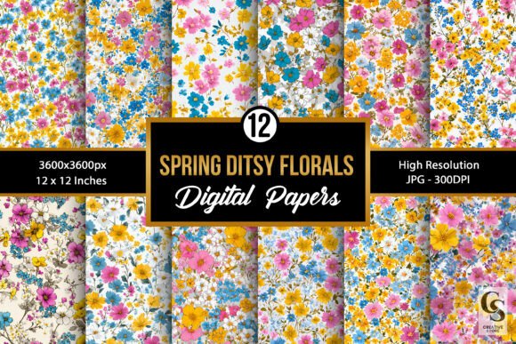 Download Spring Cute Ditsy Floral Patterns - Floral patterns Collection
