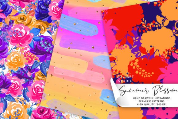 Download Floral Patterns, Seamless Papers, Roses - Floral patterns Collection