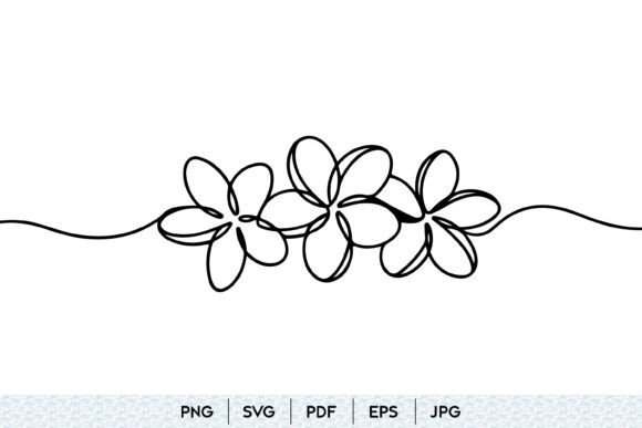 Download Plumeria Flower Line Art SVG - Line art Collection