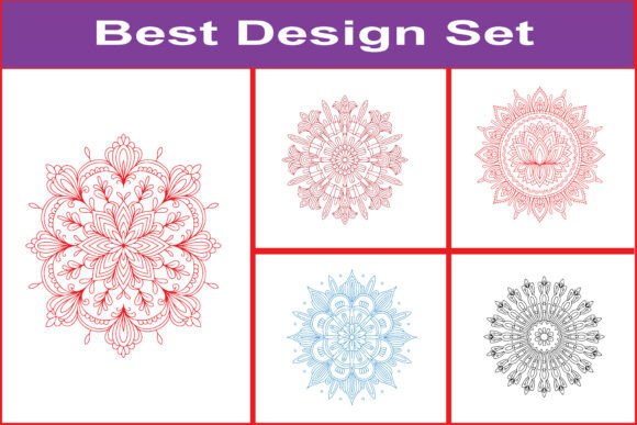 Download Mandala Line Art SVG Bundle Designs - Line art Collection