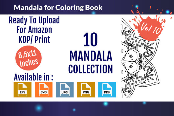Download Mandalas for Coloring Book Vol - 10 - Premium Resources