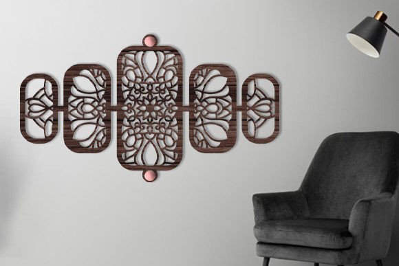 Download Laser Cut Wall Art Mandala Panel Svg - Laser cut Collection
