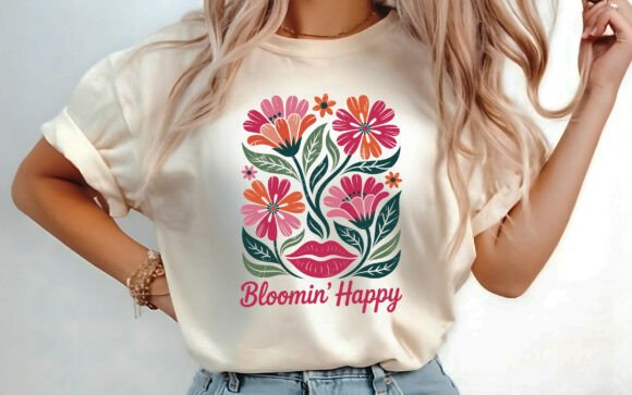 Download Boho Floral Flowers T-shirt Design SVG - Floral Collection