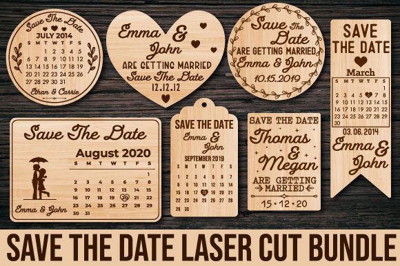 Download Save the Date Wood Laser Cut - Laser cut Collection