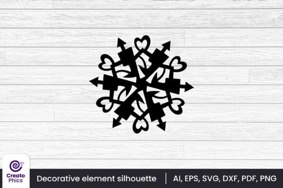 Download Floral Element Silhouette Decorative SVG - Floral Collection