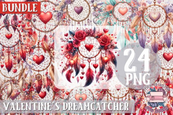 Download Valentine's Love Mandala Dreamcatcher 24 - Mandala dreamcatcher Collection