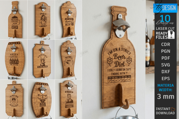Download Beer Bottle Opener Laser Cut Bubdle |CNC - Laser cut Collection