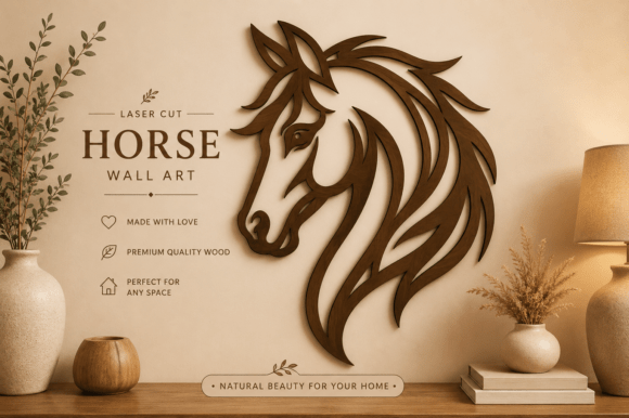 Download Horse Head Wall Art SVG,Laser Cut Files - Laser cut Collection